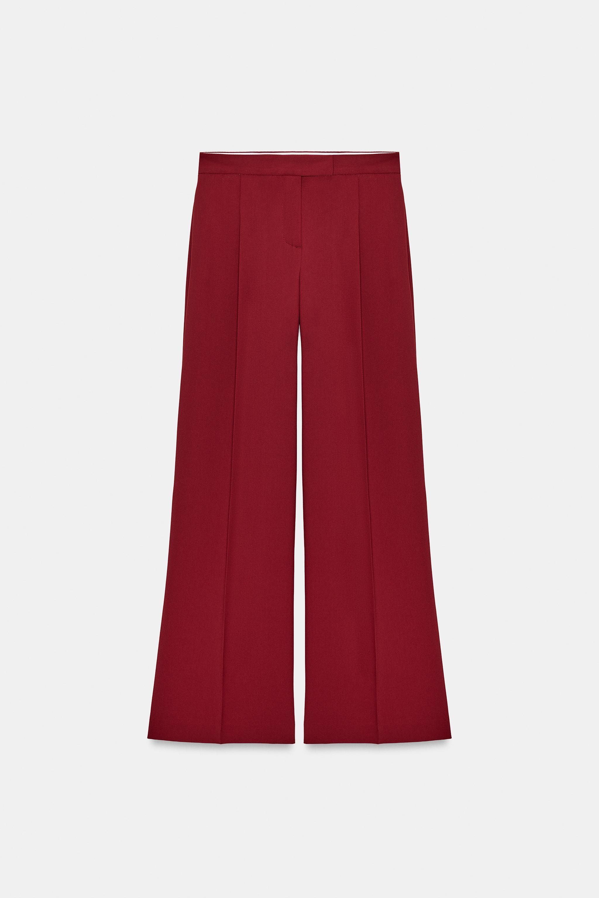 WIDE LEG PLEATED PANTS